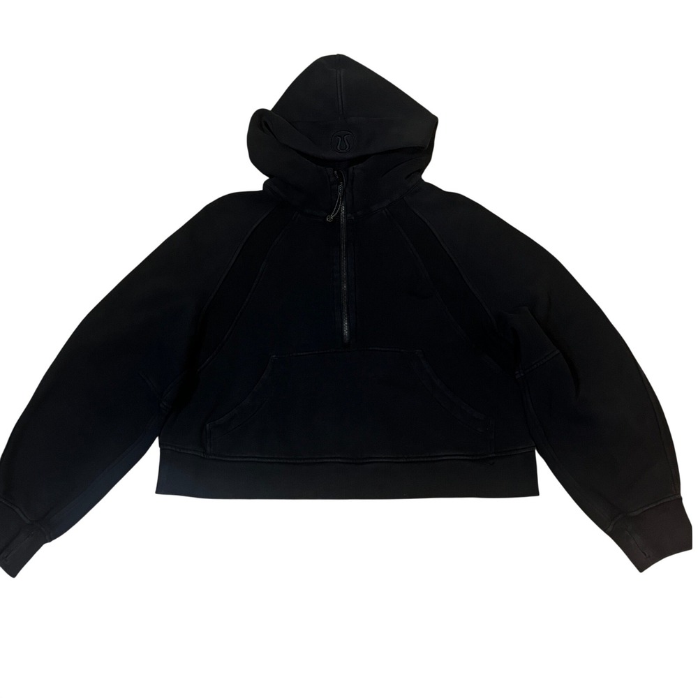Lululemon Scuba Oversized Half-Zip Hoodie Black M/L Boxy Athleisure